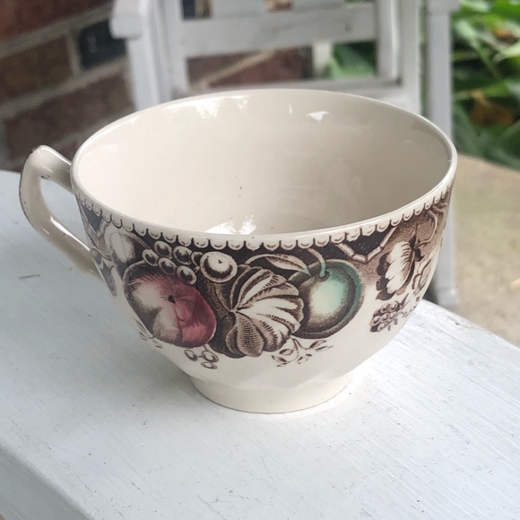 Vintage JOHNSON BROS HIS MAJESTY THANKSGIVING TURKEY Tea Cup, England - Picture 4 of 9